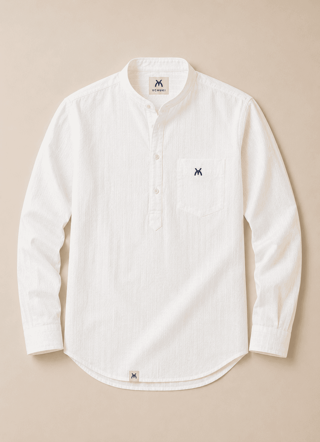 Ivory White Linen Full Sleeve Shirt - Ivory White