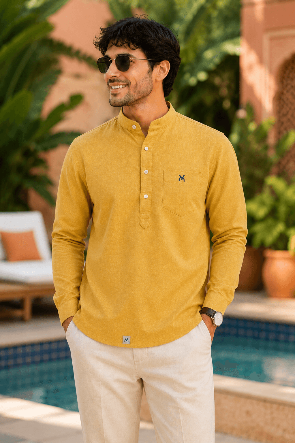 Golden Dune Short Kurta Full Sleeve - Golden Dune
